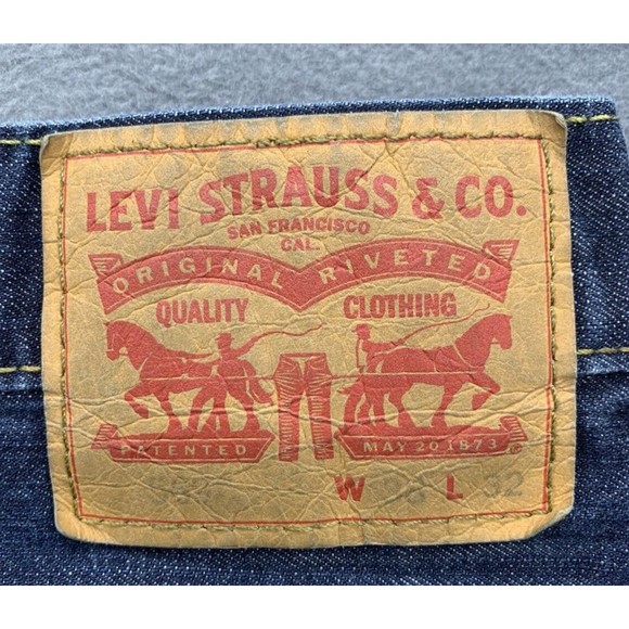 Levi's Strauss 569 Denim Jeans Men's Size 38 X 32 Blue 100% Cotton Well Loved - Picture 2 of 16